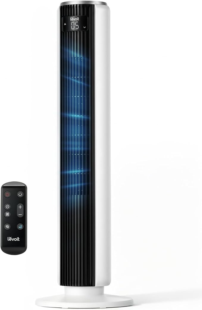 Levoit Classic 36-Inch Tower Fan Bladeless Oscillating White