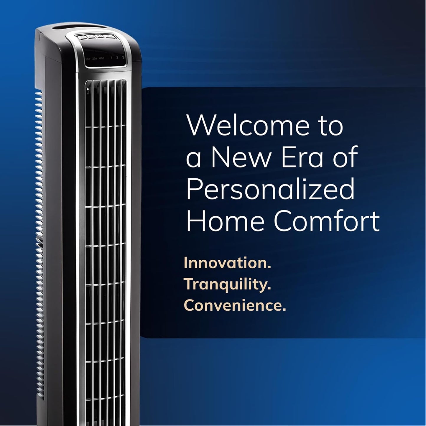 Lasko 36-Inch Tower Fan Oscillating Remote Control 3 Speeds Timer Quiet Black
