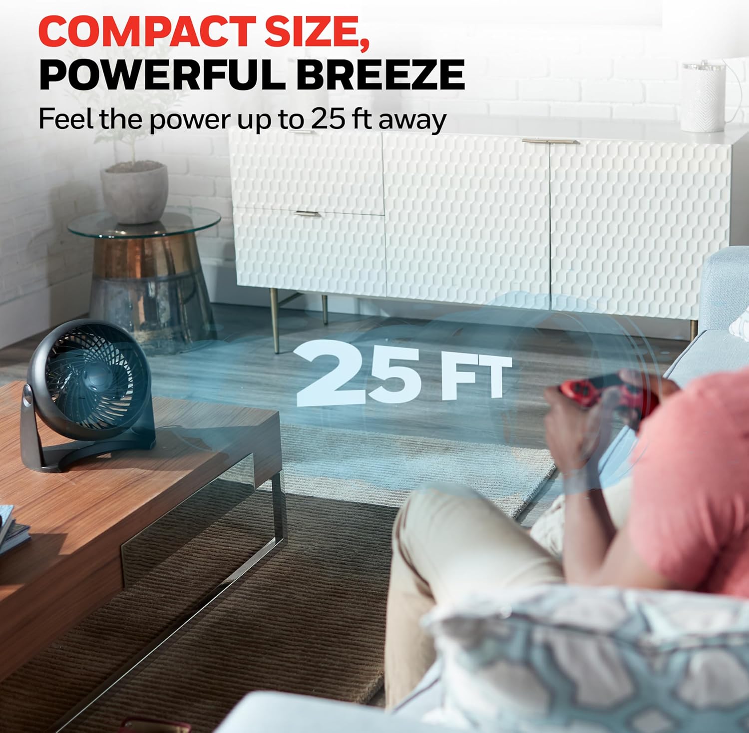 Honeywell HT-900 TurboForce Small Table Fan Black
